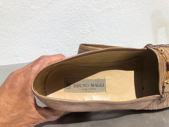 Vintage anni '70 BRUNO MAGLI mocassini pelle lizard taglia | Etsy Italia