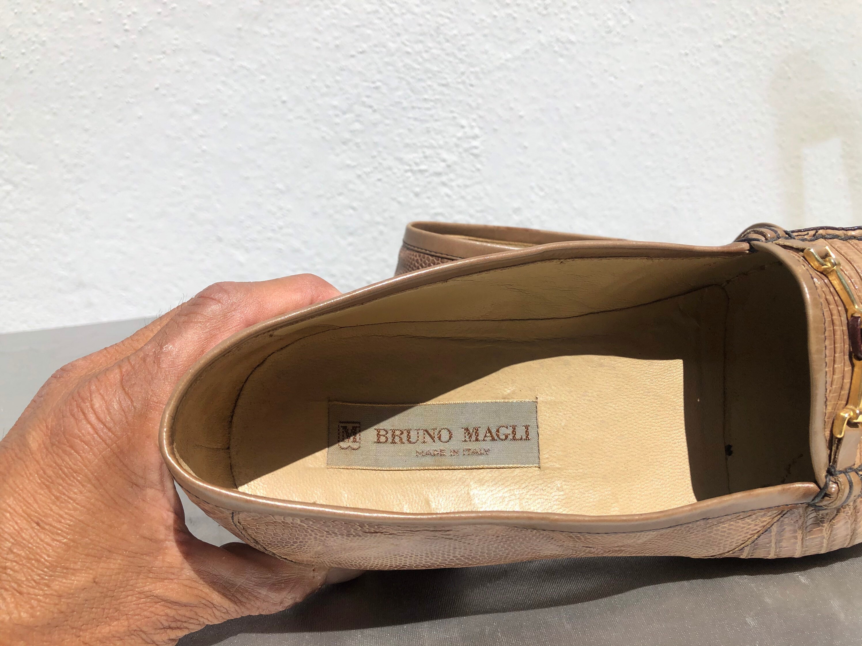 Bruno Magli Mocasines Biagio con correa de monje para hombre, Negro -, 45 EU