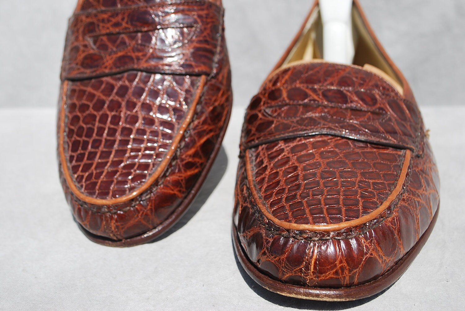 Vintage 80's COLE HAAN crocodile shoes loafers men's | Etsy