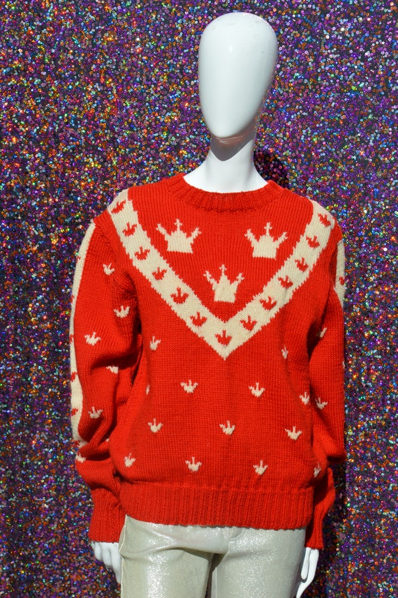 Vintage 60's Swedish hand knitted ski sweater Nord
