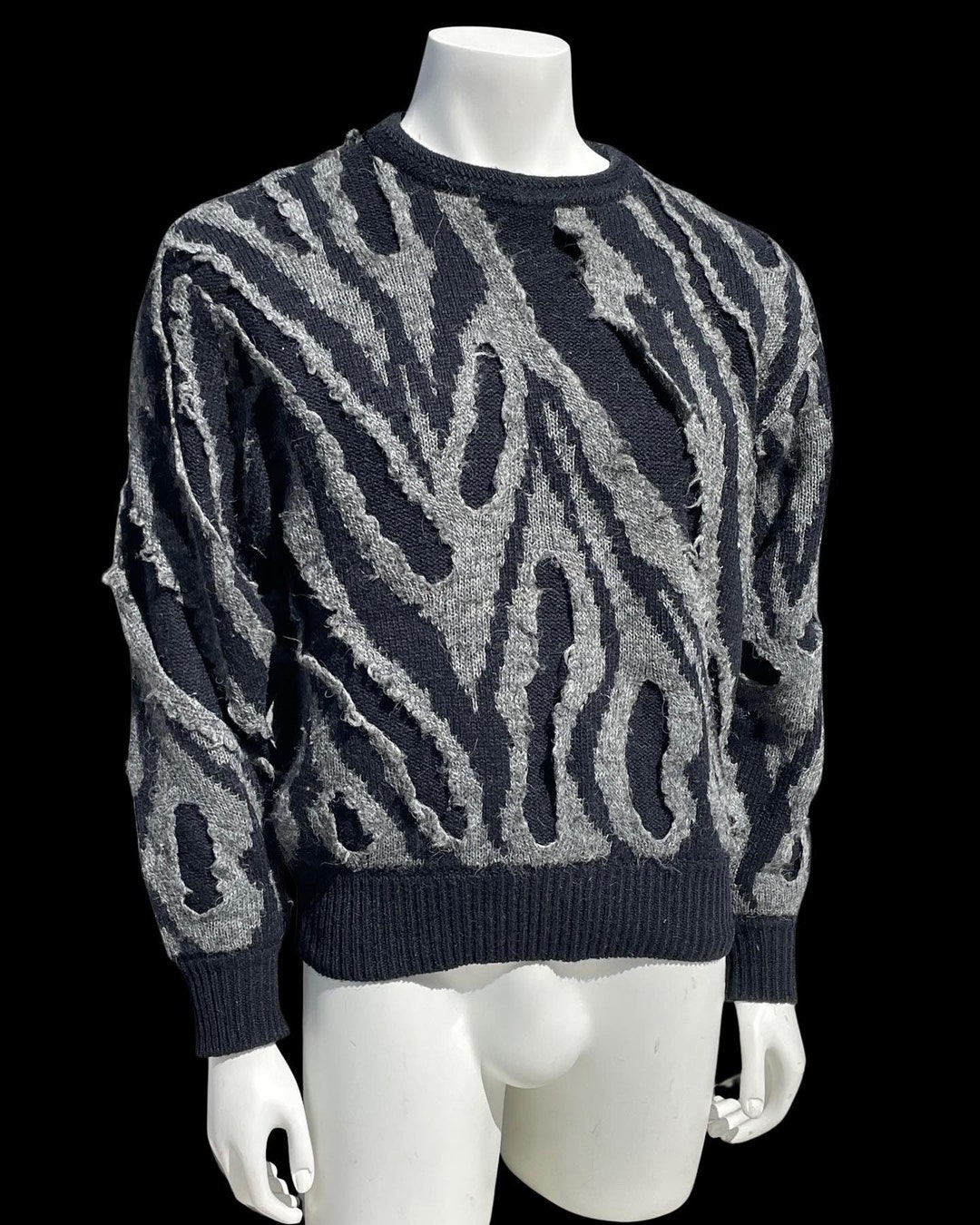 Vintage 80's ISSEY MIYAKE by All Style Co 1983 Fuzzy Small Vintage 80's ISSEY MIYAKE by All Style Co 1983 Fuzzy Small