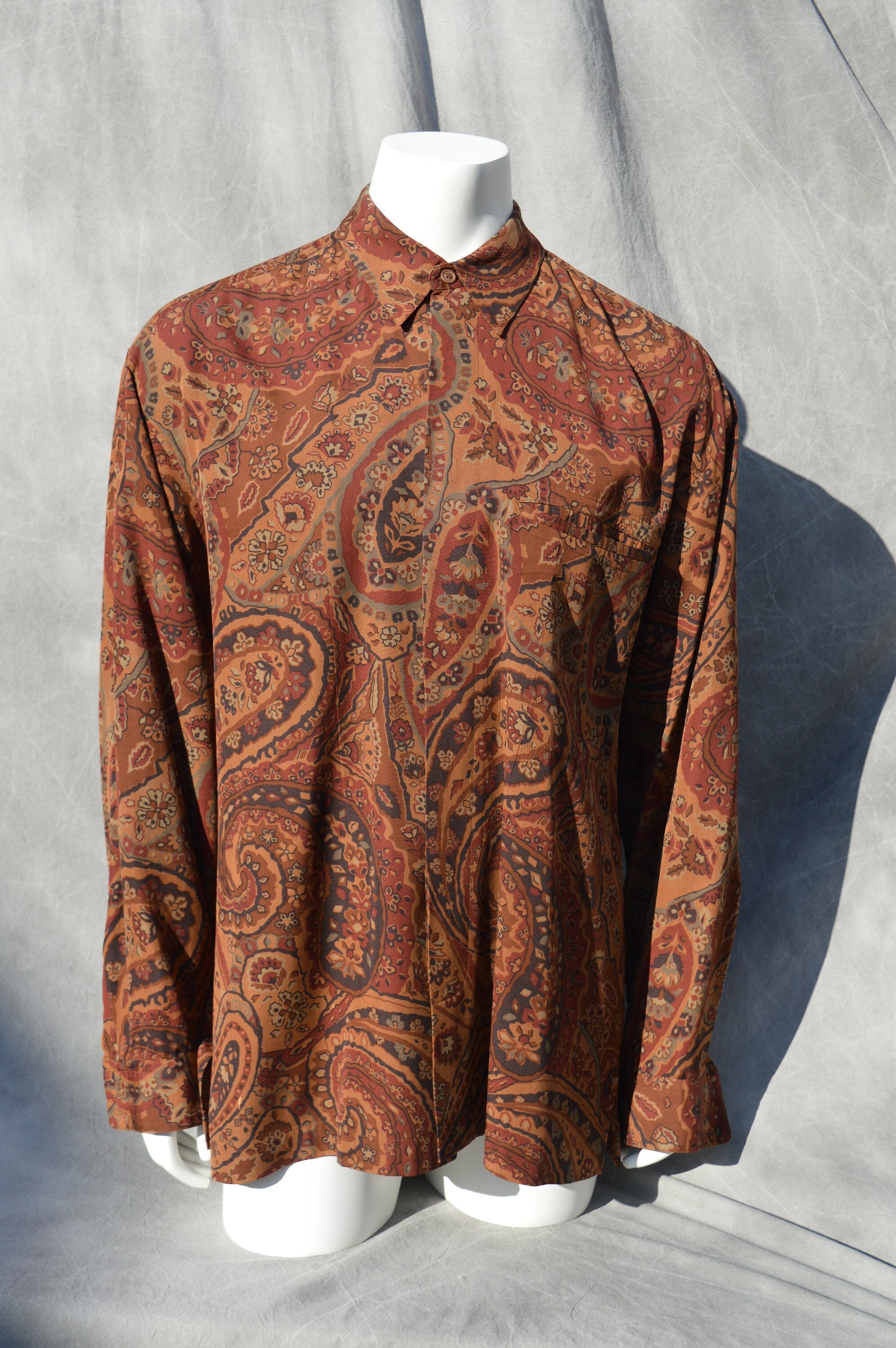 Vintage 90's ISSEY MIYAKE Men's Large Rayon Shirt - Etsy Denmark
