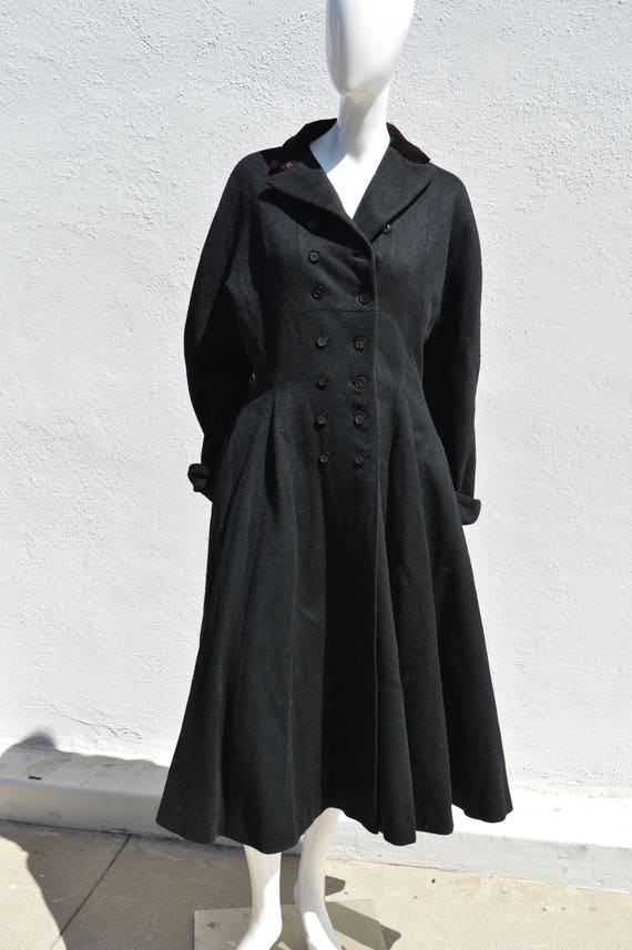 Vintage 50's Seymour Fox new look coat overcoat m… - image 3