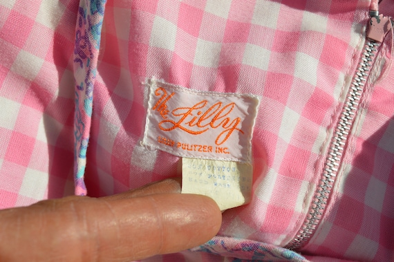 lilly pulitzer pink gingham dress Aria Boucle Shift Dress