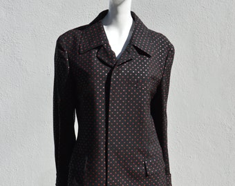 Vintage COMME des GARCONS Homme Plus polka dot 3 button blazer jacket size 38 UNISEX large size women extra small men's summer jacket