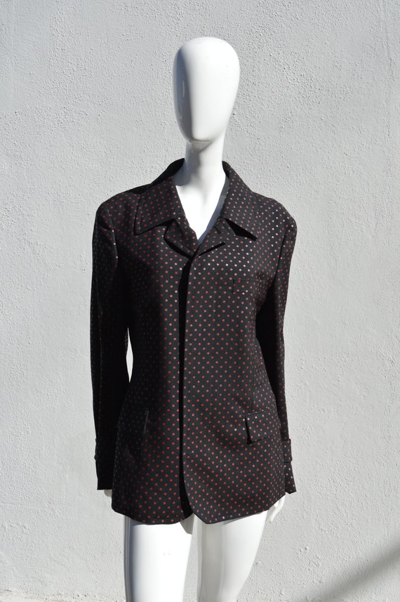 Vintage COMME Des GARCONS Homme Plus Polka Dot 3 Button Blazer