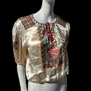 Vintage Romanian Ethnic Blouse - Etsy