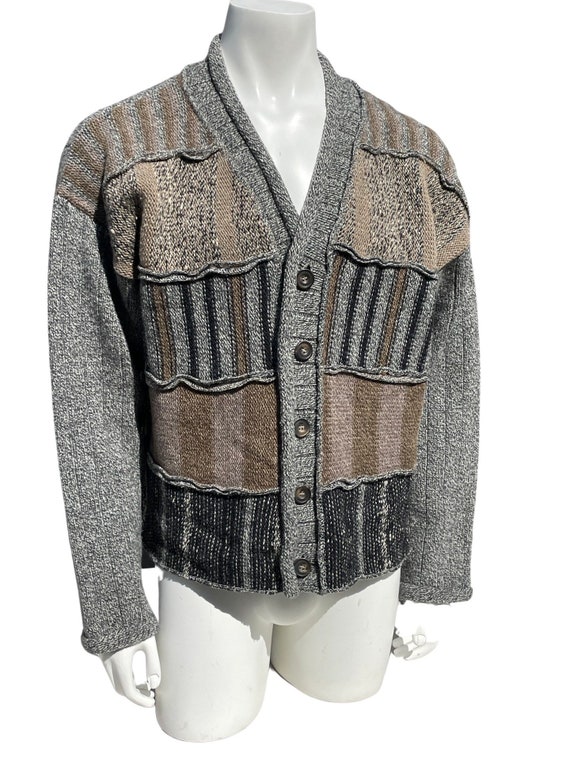 Vintage 80-90's DRIES VAN NOTEN Patchwork Kitted Sweater Vintage 80-90's DRIES VAN NOTEN Patchwork Kitted Sweater