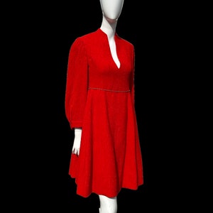 Vintage 60&#39;s JAMES GALANOS couture dress Mod textured fabric size M