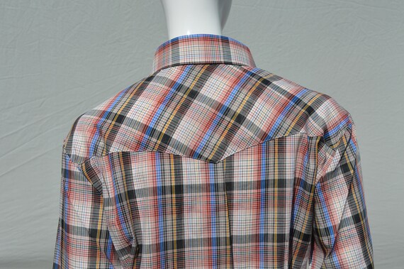 vintage 70s BJ-R  WESTERN shirt men's extra small… - image 2