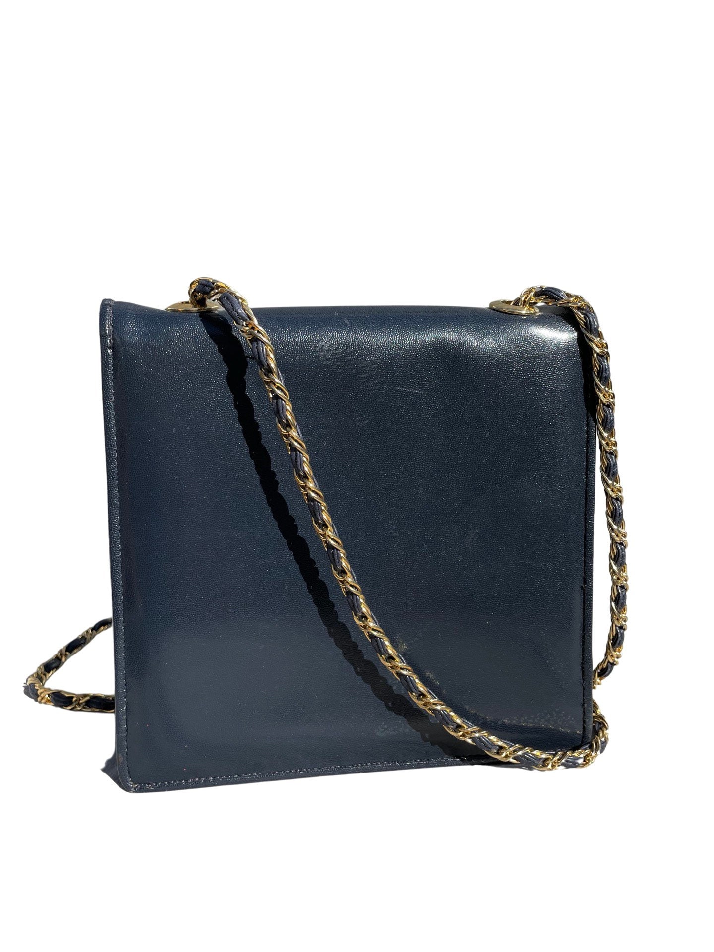 Vintage 70's JAY HEBERT Small Chic Leather Bag Handbag Purse Vintage 70's JAY HEBERT Small Chic Leather Bag Handbag Purse