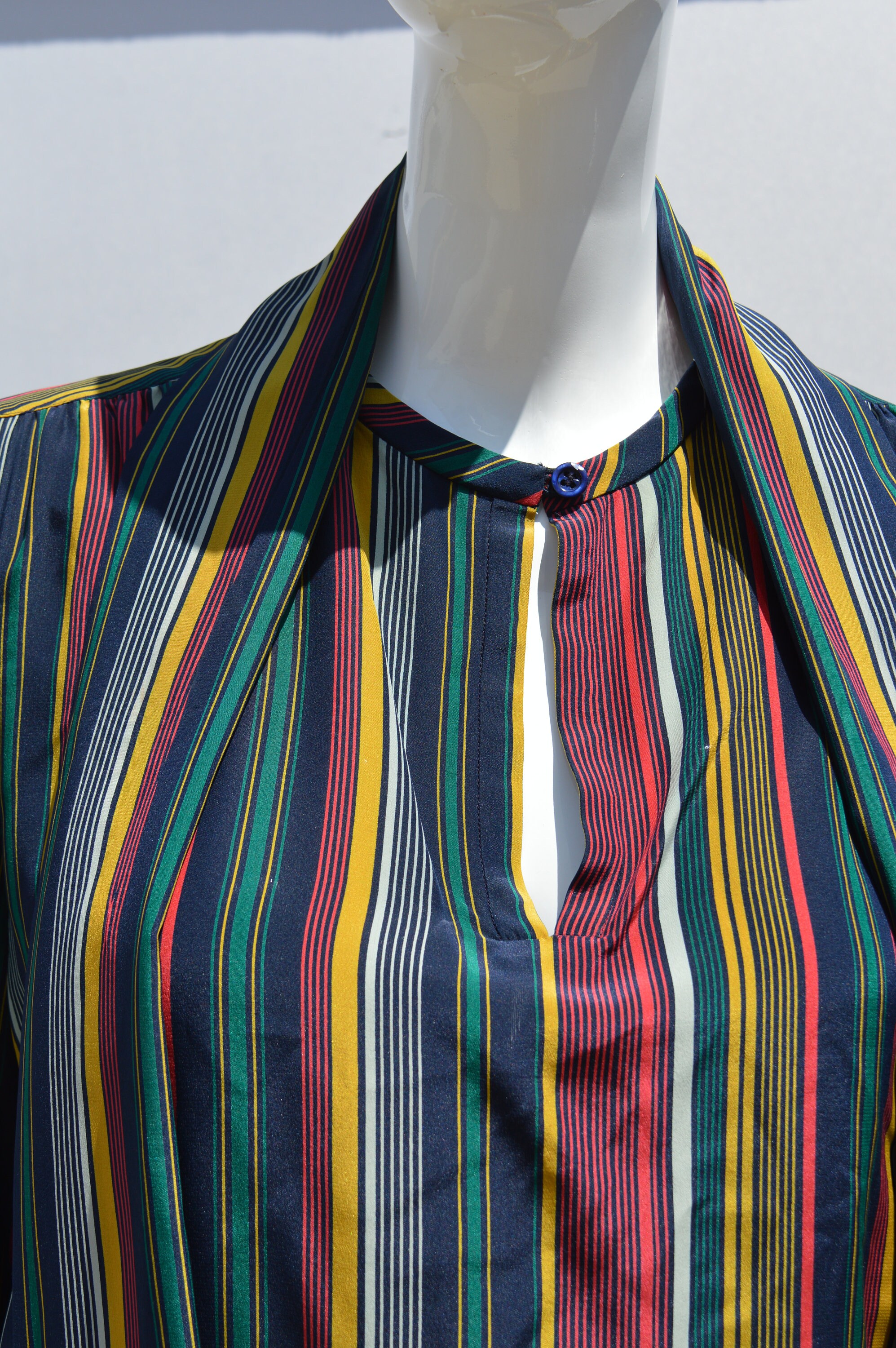 ヴィンテージ 70 年代 YSL イヴ・サンローラン リヴ・ゴーシュ シルク