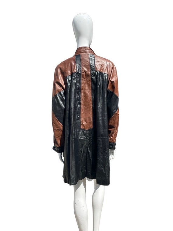 Vintage ROAMAN'S 80s PATCHWORK Leather Jacket A Line Size - Etsy