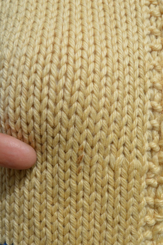 Vintage 40's Hand Knit Sweater Fair Isle Knit Swe… - image 9