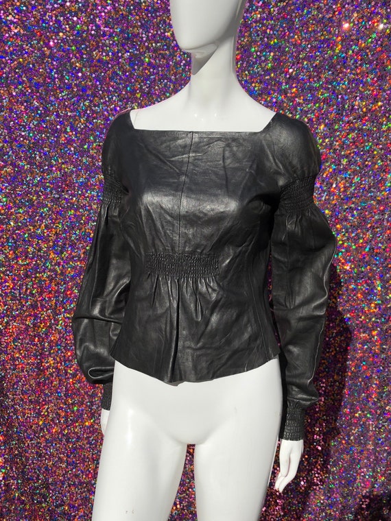 Vintage TOM FORD for GUCCI 1999 calf leather blou… - image 4