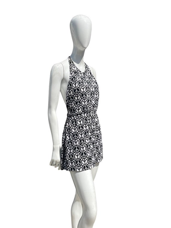 Vintage 70s Original bathing suit mini dress nove… - image 3