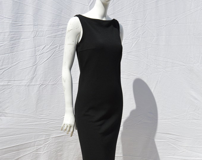 Vintage 70's RUDI GERNREICH for Harmon Knitwear Little Black Dress Lid ...