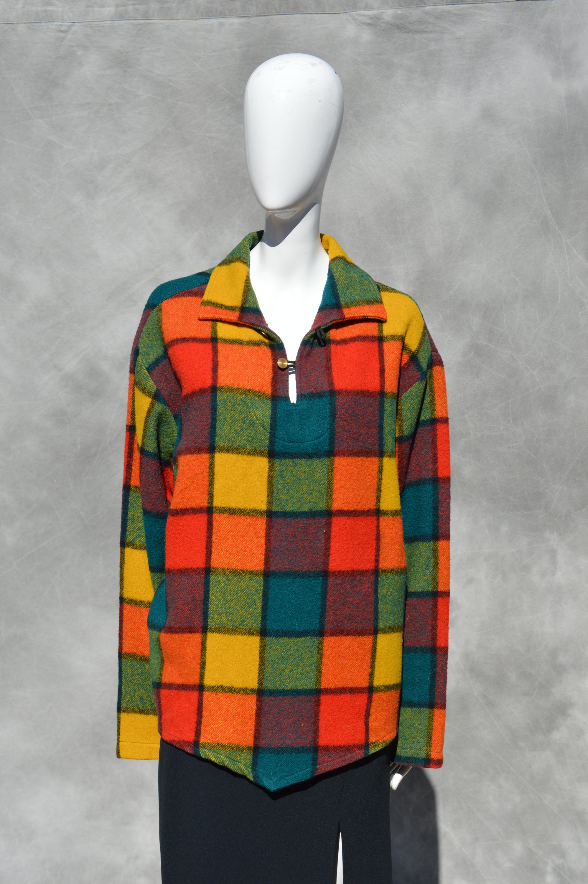 Vintage 50-60's PENNY'S Sports Outwear Men's Plaid Wool