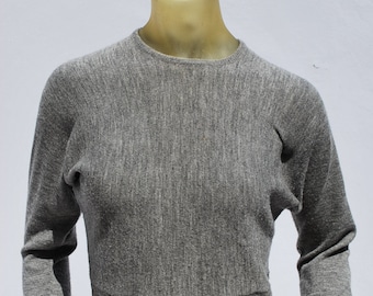 Vintage 50&#39;s JAEGER all wool sweater pin up batwing s34 short cropped sexy skin tight by thekaliman