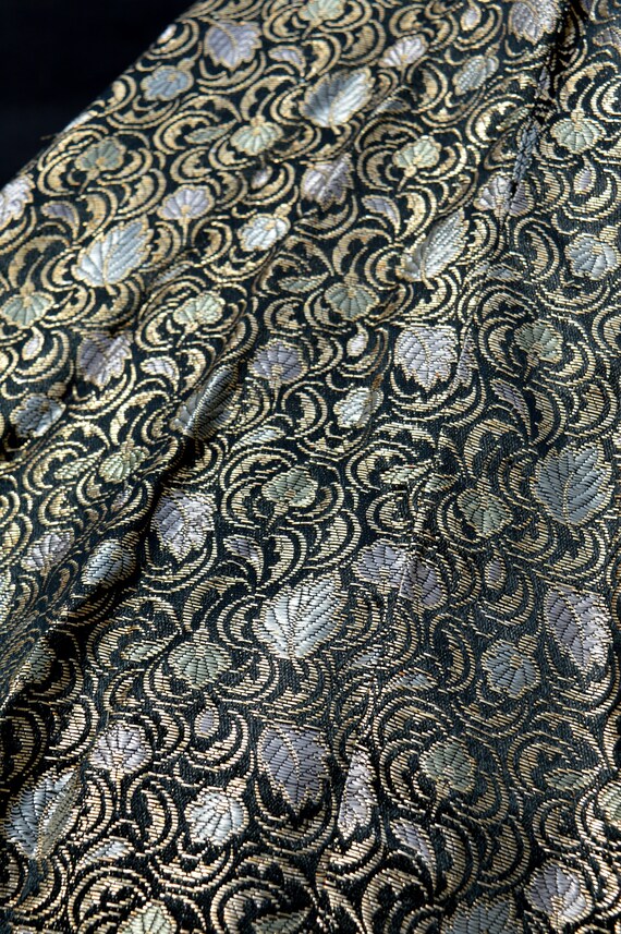 Vintage 50's gold and silver brocade poddle skirt… - image 5