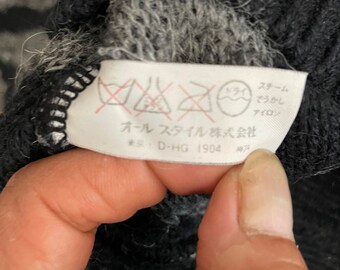 Vintage 80's ISSEY MIYAKE by All Style Co 1983 Fuzzy Small Vintage 80's ISSEY MIYAKE by All Style Co 1983 Fuzzy Small
