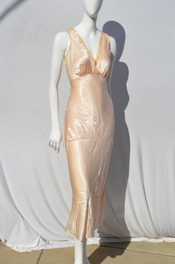 Vintage 40's SLIM YOUTH slip lingerie dress XL si… - image 1