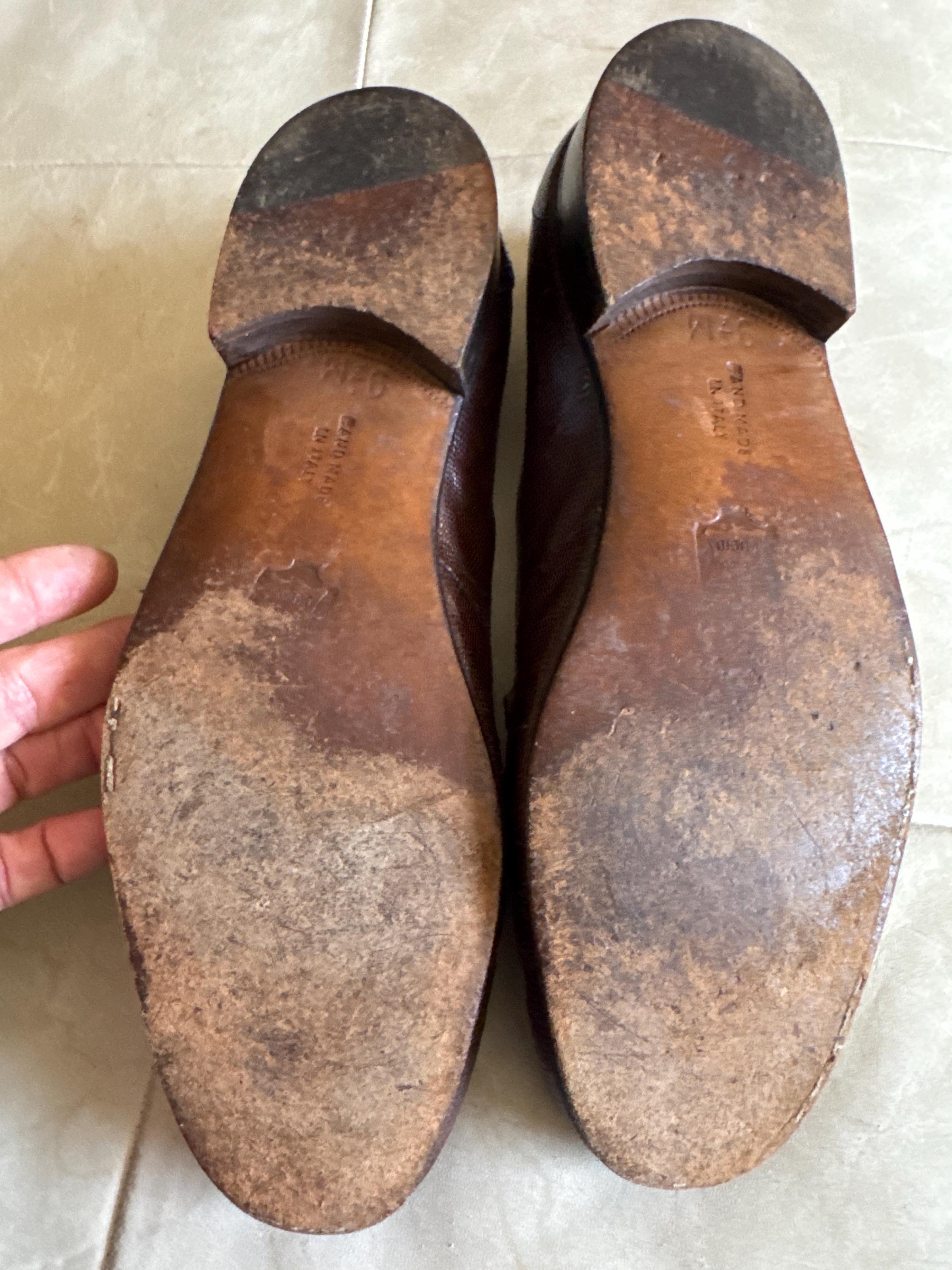 Bruno Magli‎ Shoes Mens 9 M Brown Leather Snake Skin Loafer Made in Italy Tazio Slip-On Loafer – Bruno Magli main image 2