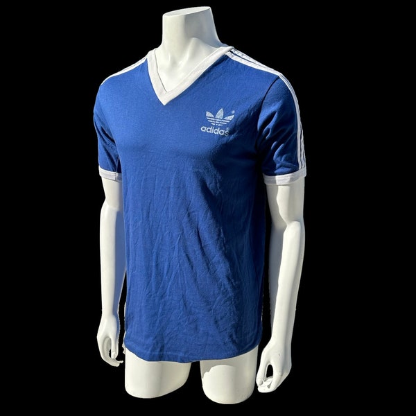 Camiseta ADIDAS vintage de los 70-80s hecha en los EU en buenas condiciones talla Grande