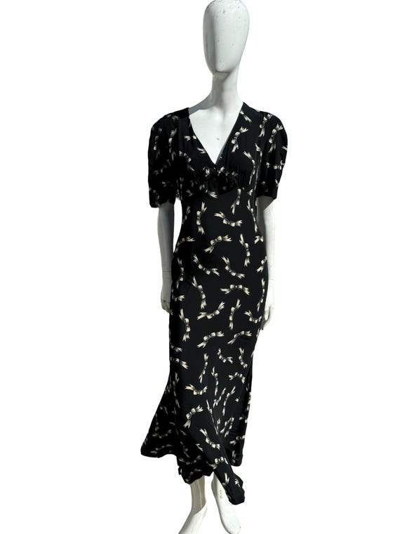 Vintage 90s Betsey Johnson Bias Cut Mermaid 30s Inspired