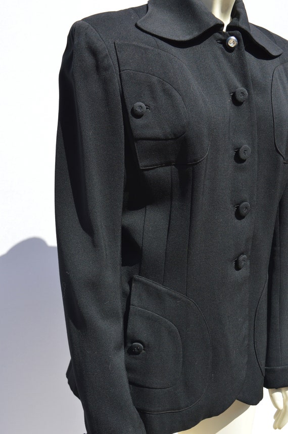 Vintage 40's WASSER'S FURS gabardine jacket tailo… - image 3