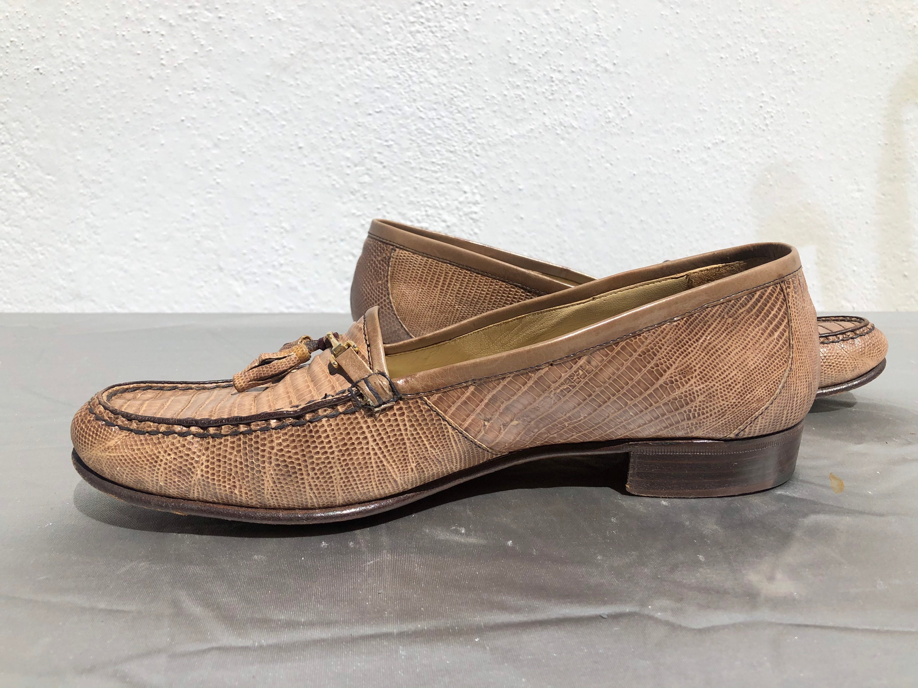 Bruno Magli Watson Loafers Mens 9.5 Alligator Martin Dingman Bill Alligator-Grain Loafers – Patrick James main image 4
