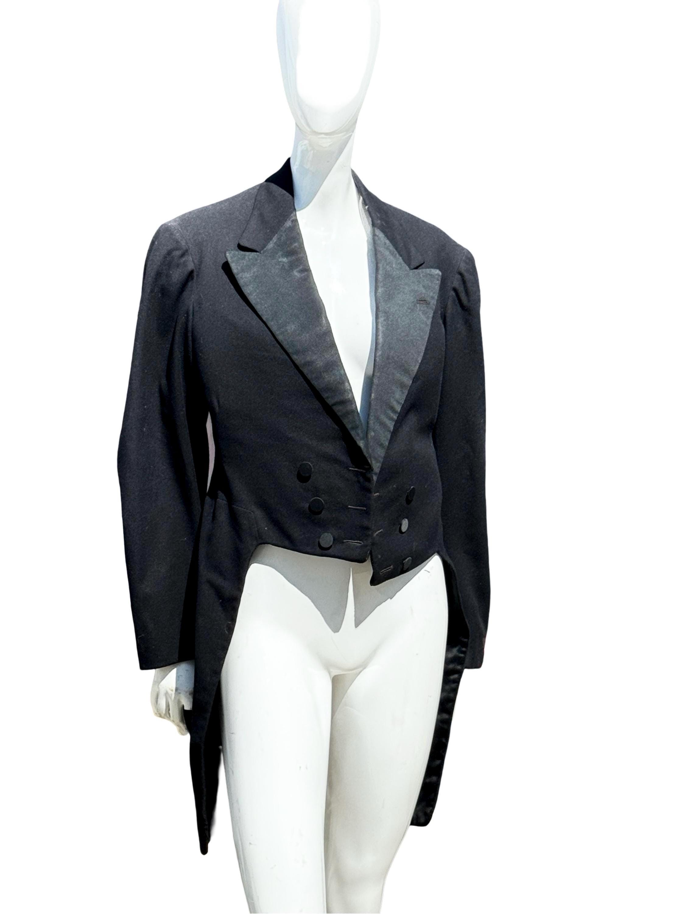 Vintage 1920s Tailored Morning Coat Women Size 6-8 Formal Vintage 1920s Tailored Morning Coat Women Size 6-8 Formal
