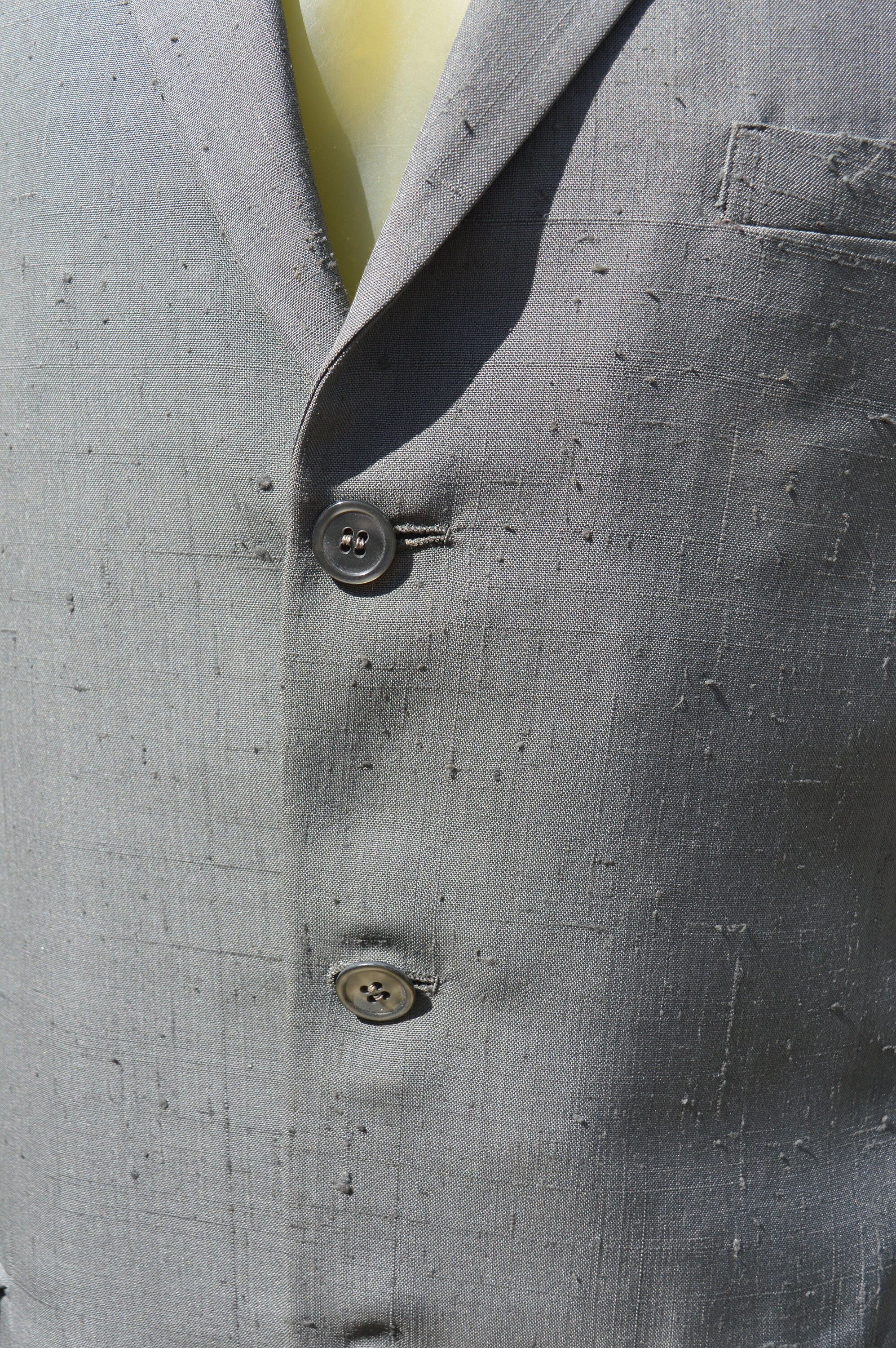 Vintage 50'-60's KINGSRIDGE Gray Silk Blazer Jacket Mid