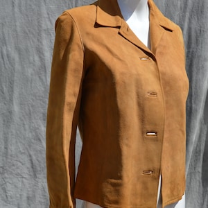 Vintage 70&#39;s CHRISTIAN DIOR suede jacket short cropped soft calf leather jacket small chic classic DIOR