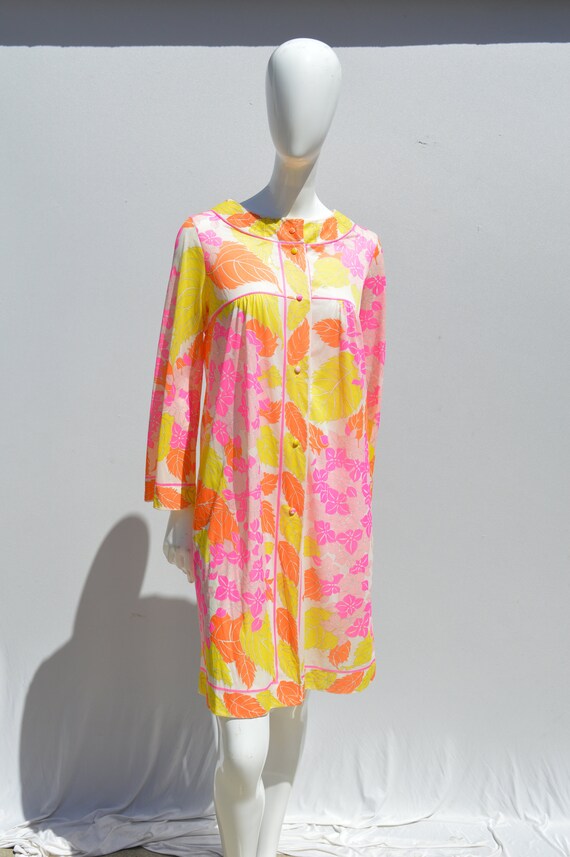 Vintage 70's EMILIO PUCCI for For Fit Rogers robe 