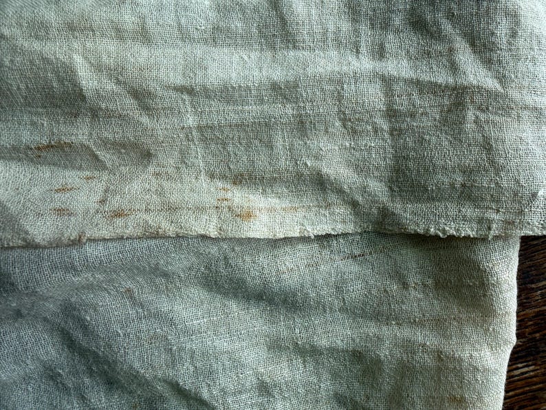 Vintage Art Deco embroidered scarf gold thread beach landscape 20s lien summer image 9