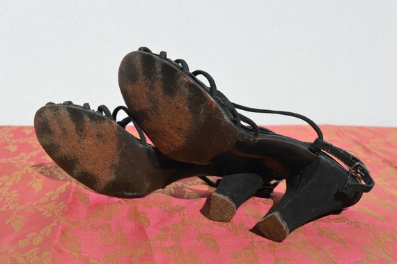 Vintage 40s Original Charles Corey strappy sandal… - image 3