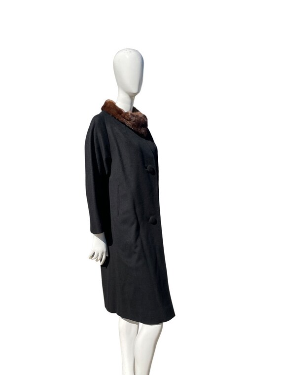 Vintage 1960s Taupe Wool Coat by Lilli Ann | XS/S
