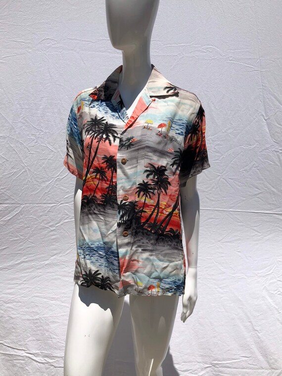 Vintage 50’s IOLANI Hawaiian shirt small unisex su