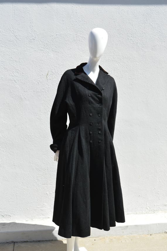 Vintage 50's Seymour Fox new look coat overcoat m… - image 6