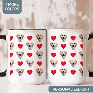 Custom Dog Face Mug, Personalized Pet Mug, Dog Mom Gift, Personalized Gift, Photo Mug, Custom Mug, Gift For Dog Lover, Dog Mom, Dog Dad