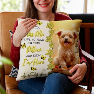 Dog Memorial Pillow,Pet Memorial Gift,Custom Loss of Pet Sympathy Gift with Pet&#39;s Picture,Pet Loss Gift,gift for dog cat lover,best dog