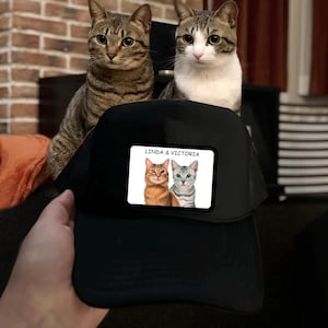 Personalized Cat Trucker Hat, Custom Dog Hat, Custom Baseball Pet Hat, Custom Pet Cap, Custom Dog Baseball Cap Dog Mom Hat