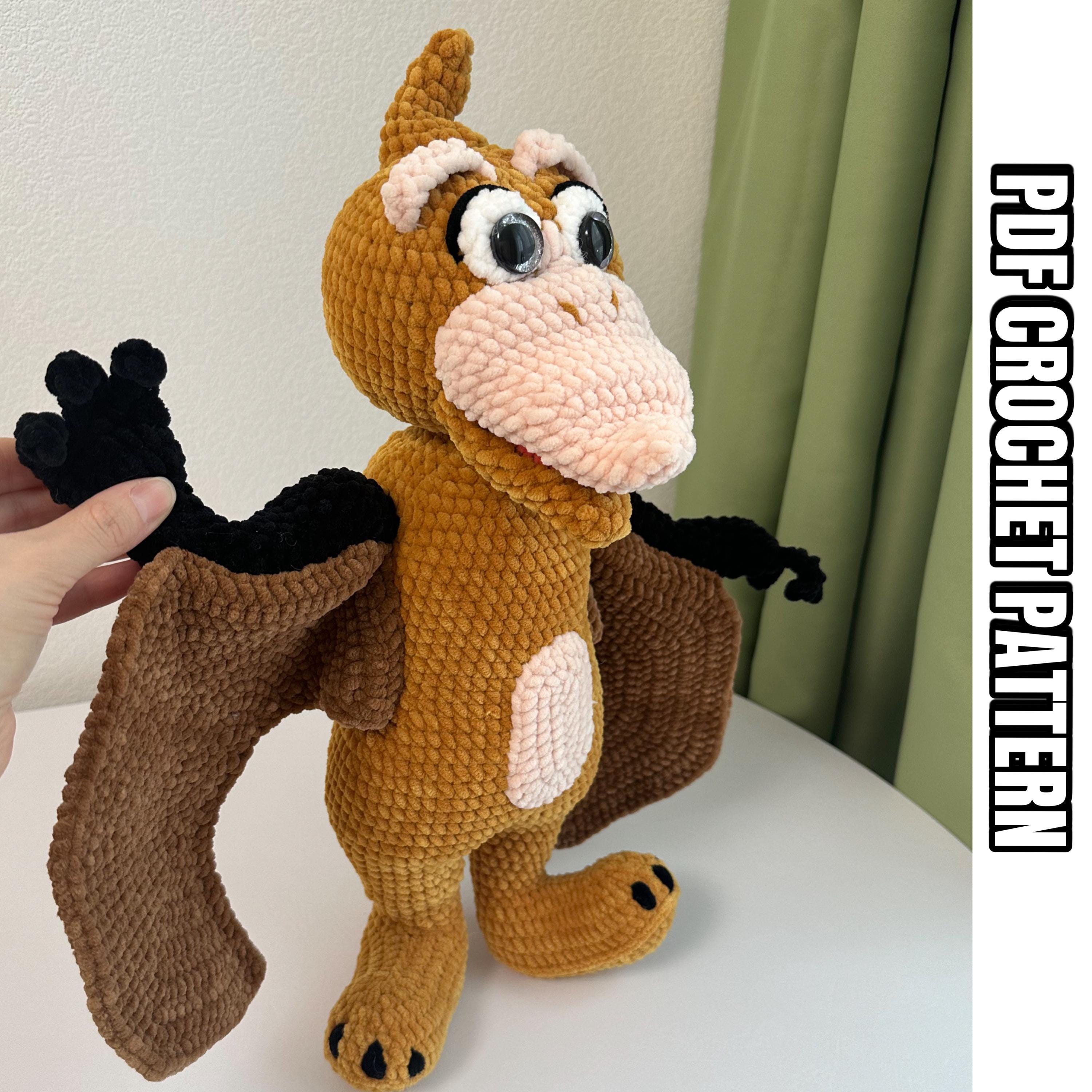 かぎ針編みの恐竜のパターン / アミグルミのパターン PDF / 英語の