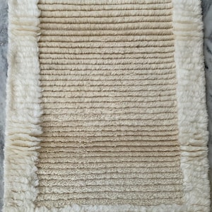 Hand-Knotted Moroccan Oushak Rug: High-Pile Wool, 8x10