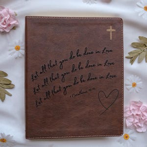 Personalized NIV Journaling Bible | Custom Name Engraved Bible for Her | Customized Christian Gifts For Weddings or Baptism - Add Your Name