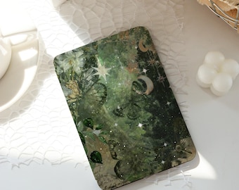 Kindle-hoesje Fantasy Forest, Kindle-hoesjes in stijl, Kindle Paperwhite 10e 11e 12e 6'' 6,8'' 7'' hoesje, doorzichtige hoes aan de achterkant, automatisch ontwaken/slaapstand