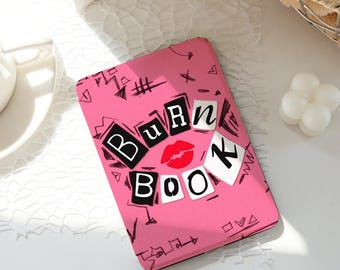 Burn Book Kindle Case,Ins Style Kindle Cases,Kindle Paperwhite 10th 11th 12th 6'' 6.8'' 7'' Case,Clear Back Sleeve, Auto Wake/Sleep