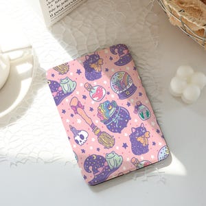 Cute Magic Kindle Case,Ins Style Kindle Cases,Kindle Paperwhite 10th 11th 12th 6&#39;&#39; 6.8&#39;&#39; 7&#39;&#39; Case,Clear Back Sleeve, Auto Wake/Sleep
