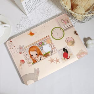 Capa para MacBook Air 2020 com colagem de anime fofa, capa para laptop, MacBook Pro 16, 15, 14, 13 polegadas, MacBook Air 15/13/11, MacBook M4 M3 M2 2023 2024